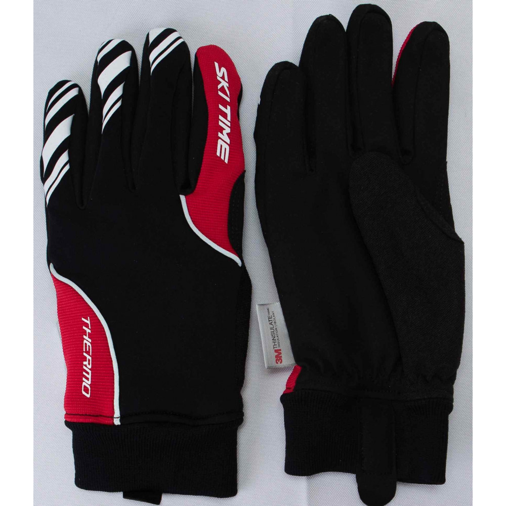 Перчатки SKI TIME RACE 1.0 THERMO 2 BLACK/RED